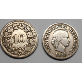 SWITZERLAND 10 Rappen 1906