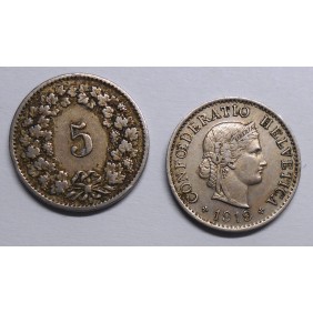 SWITZERLAND 5 Rappen 1919