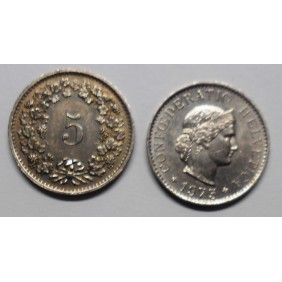 SWITZERLAND 5 Rappen 1975