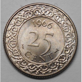 SURINAME 25 Cents 1966