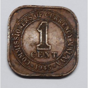 MALAYA 1 Cent 1945