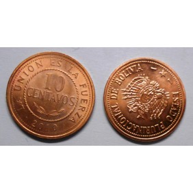 BOLIVIA 10 Centavos 2010