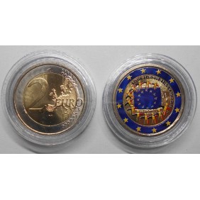 BELGIUM 2 Euro 2015 Eu Flag...