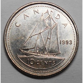 CANADA 10 Cents 1993