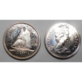CANADA 10 Cents 1973