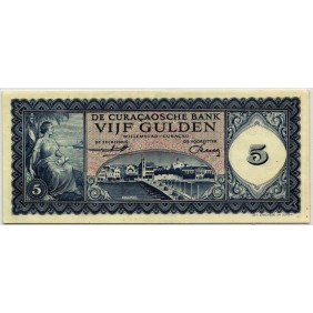 CURACAO 5 Gulden 1960