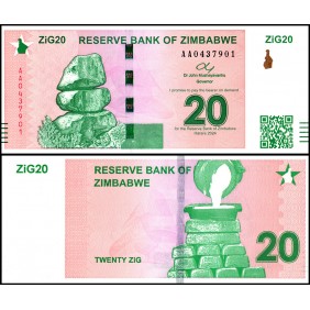 ZIMBABWE 20 ZiG 2024