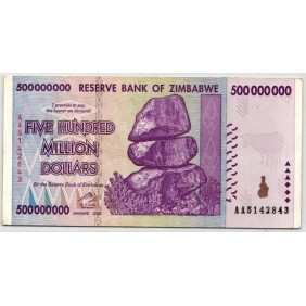 ZIMBABWE 500.000.000...