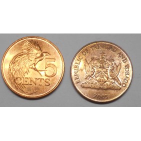 TRINIDAD & TOBAGO 5 Cents 2005