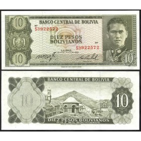 BOLIVIA 10 Pesos Bolivianos...