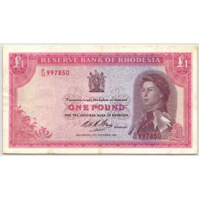 RHODESIA 1 Pound 1968