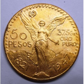 MEXICO 50 Pesos 1947 oro...