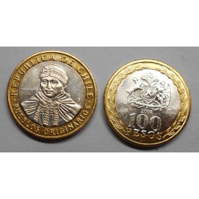 CHILE 100 Pesos 2008 Mapuche