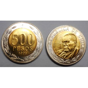 CHILE 500 Pesos 2008...