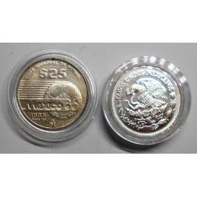 MEXICO 25 Pesos 1985 AG...