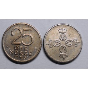 NORWAY 25 Ore 1981