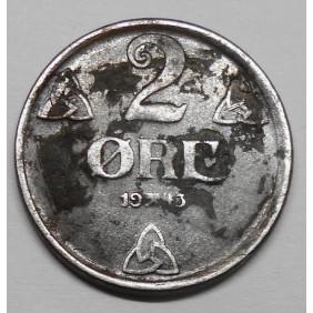 NORWAY 2 Ore 1943