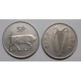 IRELAND 5 Pence 1976