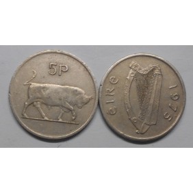 IRELAND 5 Pence 1975