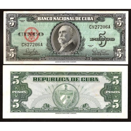 CUBA 5 Pesos 1960