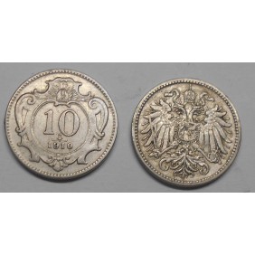 AUSTRIA 10 Heller 1910