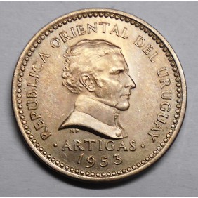 URUGUAY 5 Centesimos 1953