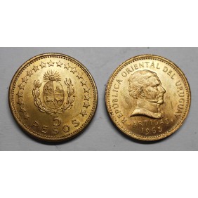 URUGUAY 5 Pesos 1965