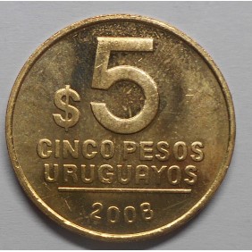 URUGUAY 5 Pesos 2008