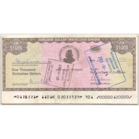 ZIMBABWE 1000 Dollars 2003