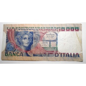 50.000 Lire VOLTO DI DONNA...