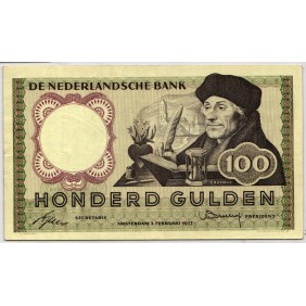 NETHERLANDS 100 Gulden 1953