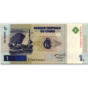 CONGO DEMOCRATIC 1 Franc 1997
