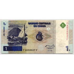 CONGO DEMOCRATIC 1 Franc 1997