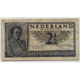 NETHERLANDS 2 1/2 Gulden 1949