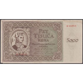 CROATIA 5000 Kuna 1943