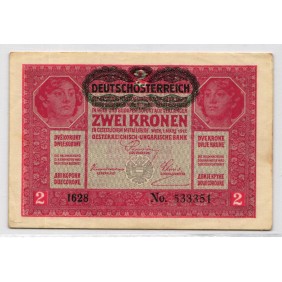 AUSTRIA 2 Kronen 1917 (1919)