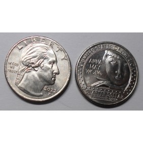 USA 1/4 Dollar 2022 P Anna...
