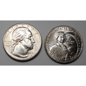 USA 1/4 Dollar 2022 P Dr...