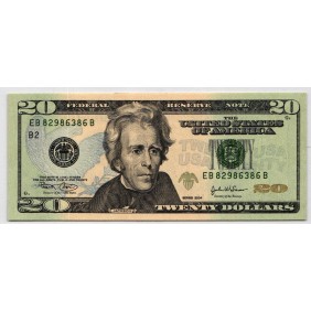 USA 20 Dollars 2004 Letter B