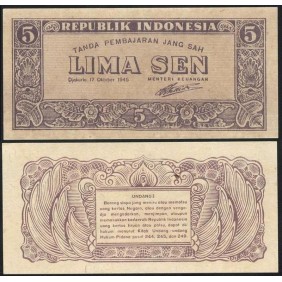 INDONESIA 5 Sen 1945