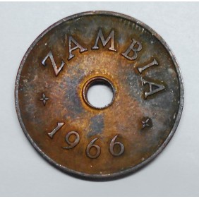 ZAMBIA 1 Penny 1966