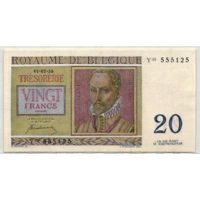 BELGIUM 20 Francs 1950