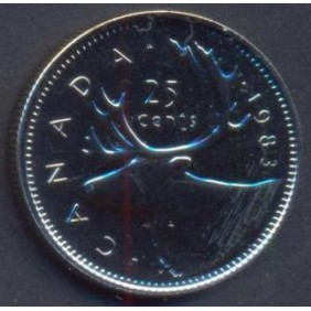 CANADA 25 Cents 1983 Proof