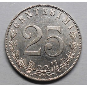 25 Centesimi 1902 q.FDC