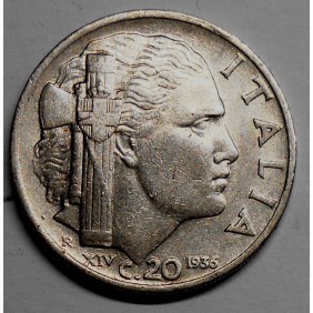 20 Centesimi IMPERO 1936