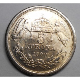 HUNGARY 5 Korona 1900 Franz...