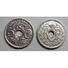 FRANCE 5 Centimes 1924 Poissy