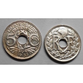 FRANCE 5 Centimes 1933