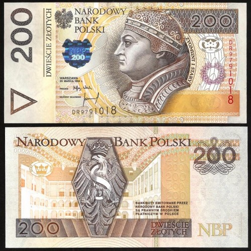 POLAND 200 Zlotych 1994