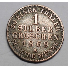 PRUSSIA 1 Groschen 1869 A - AG